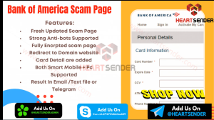 Bank of America Scam pages