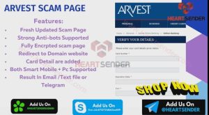 Arvest Scam Page