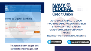 Navy Federal credit union scam page