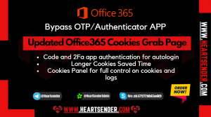 Updated Office365 Cookies Grab Scam Page